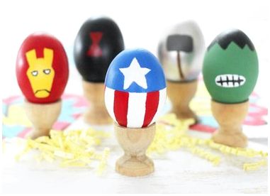 Пасхальные яйца с супергероями из Мстителей своими руками