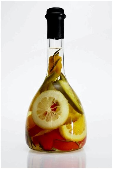 Как наполнить бутылку фруктами и овощами маслом для украшения