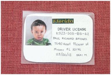 Как сделать притворные водительские права для детей