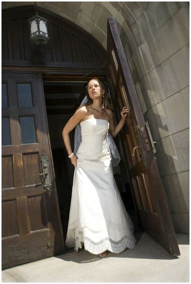 Как сделать свадебное платье длиннее