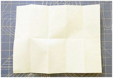 Как сложить лист бумаги на десять квадратов