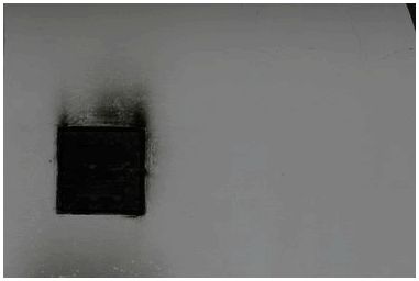 Как счистить черное пятно от дыма с окрашенной стены