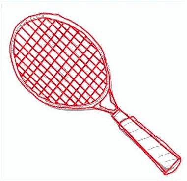 Как нарисовать теннисную ракетку