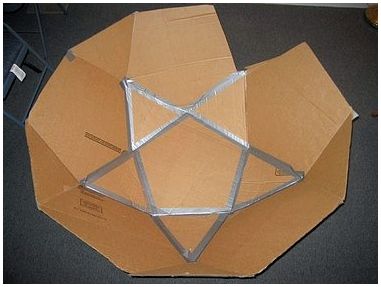 Как построить геометрический купол из картона