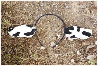 Как сделать коровьи уши