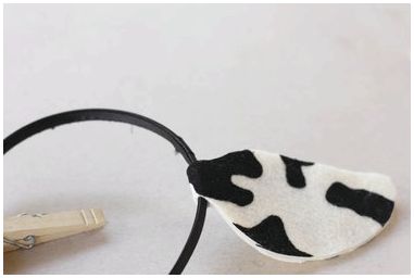 Как сделать коровьи уши