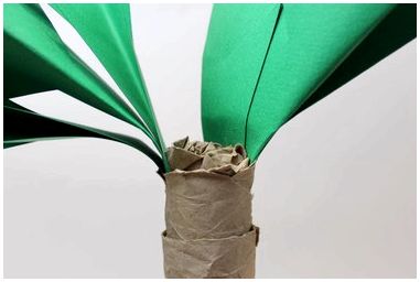 Как сделать пальму из бумаги