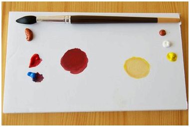 Как смешать краски, чтобы получить винный цвет