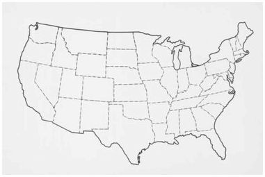 Как нарисовать карту Соединенных Штатов