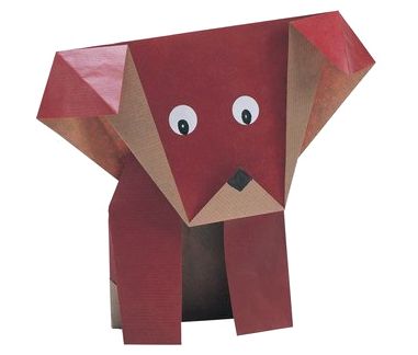 Как сделать мопса оригами