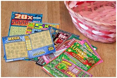 Как сделать подарочную корзину для лотерейных билетов со скретчинга