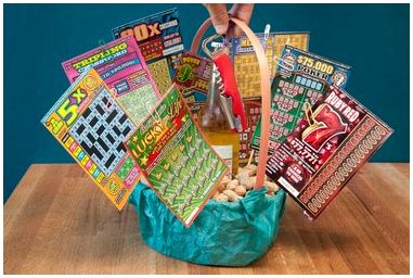 Как сделать подарочную корзину для лотерейных билетов со скретчинга